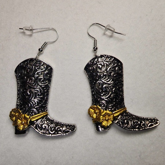 Horse & Cowboy Boots Earrings Set (2 Pairs) SKU: HC1 - Picture 3 of 7